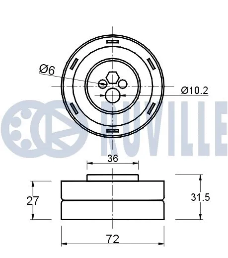 Tensioner Pulley, timing belt