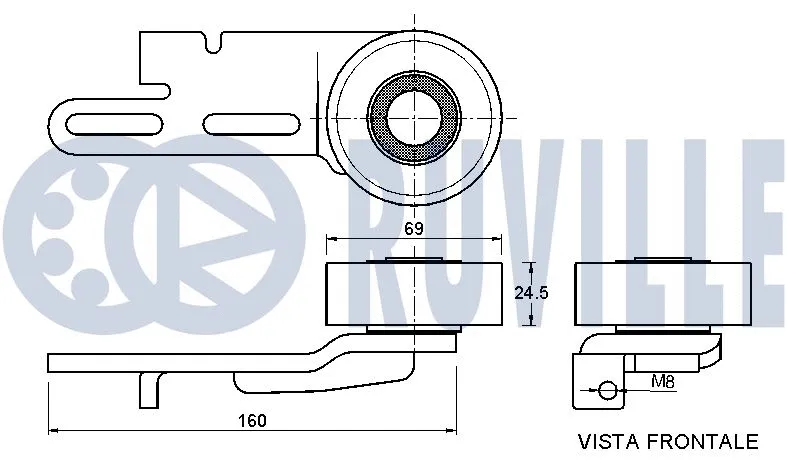 Belt Tensioner, V-ribbed belt