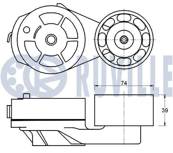 Belt Tensioner, V-ribbed belt