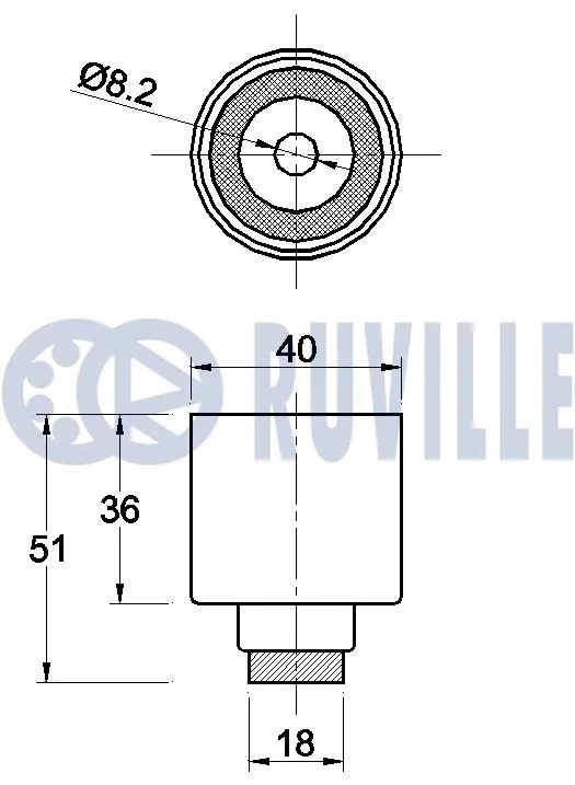 Deflection/Guide Pulley, timing belt