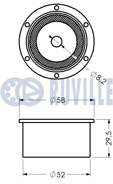 Deflection/Guide Pulley, timing belt