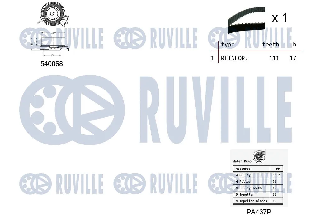 Water Pump & Timing Belt Kit
