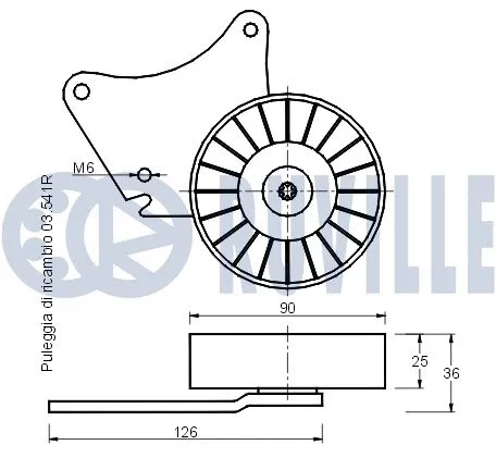 Belt Tensioner, V-ribbed belt