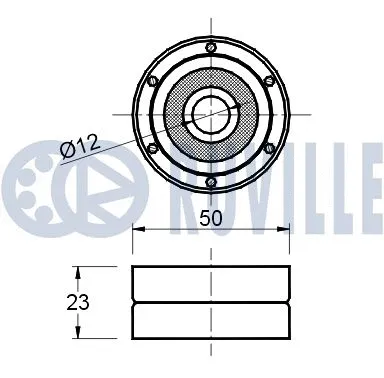Deflection/Guide Pulley, timing belt