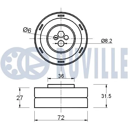 Tensioner Pulley, timing belt