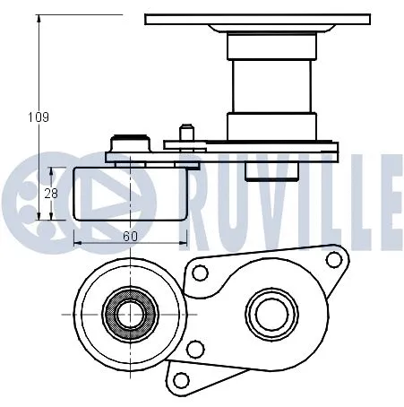 Belt Tensioner, V-ribbed belt