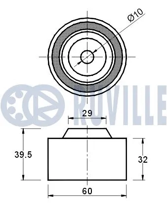 Deflection/Guide Pulley, timing belt