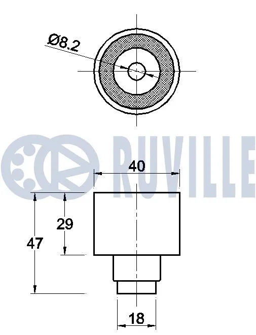 Deflection/Guide Pulley, timing belt