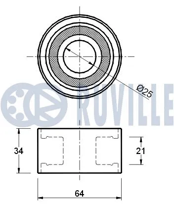 Deflection/Guide Pulley, timing belt