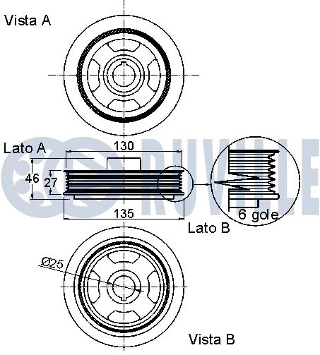 Belt Pulley, crankshaft