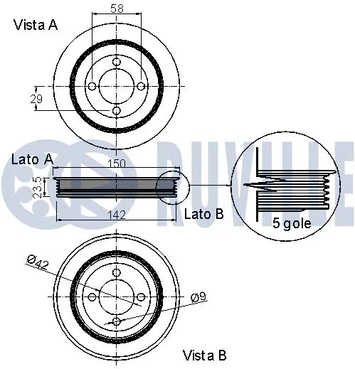 Belt Pulley, crankshaft