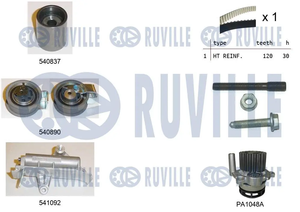 Water Pump & Timing Belt Kit (5501381)