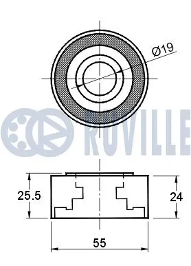 Deflection/Guide Pulley, timing belt