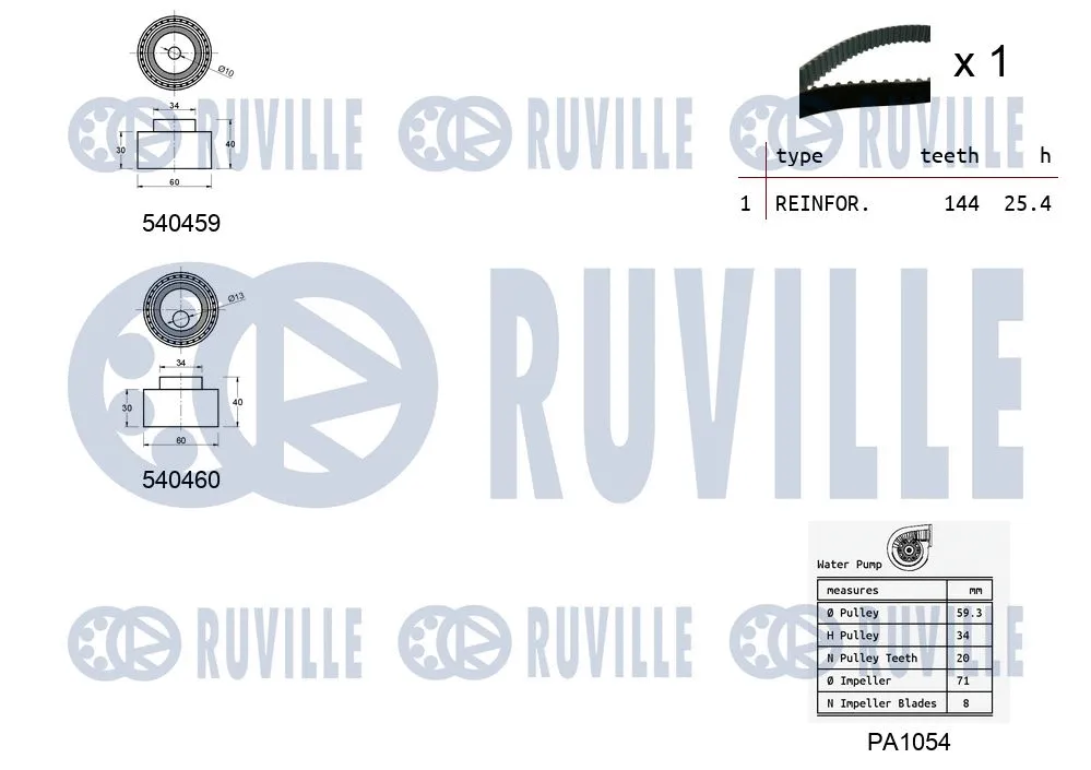 Water Pump & Timing Belt Kit