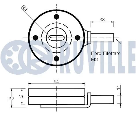 Belt Tensioner, V-ribbed belt