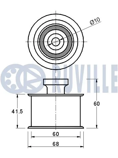 Deflection/Guide Pulley, timing belt