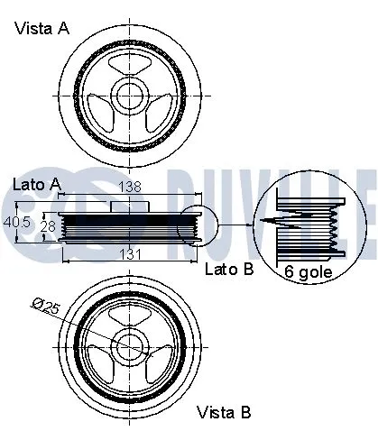 Belt Pulley, crankshaft