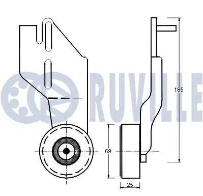 Belt Tensioner, V-ribbed belt