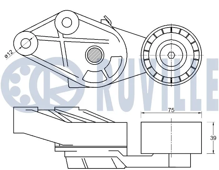 Belt Tensioner, V-ribbed belt