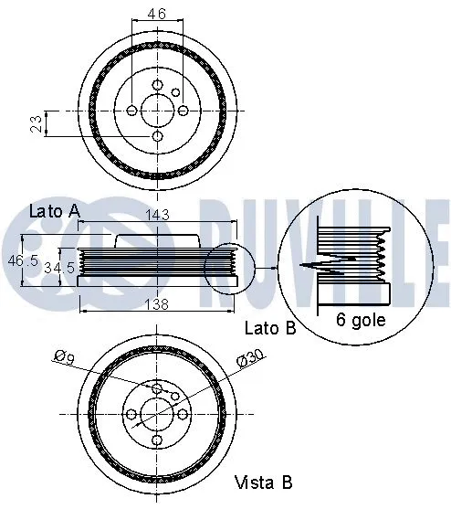 Belt Pulley, crankshaft