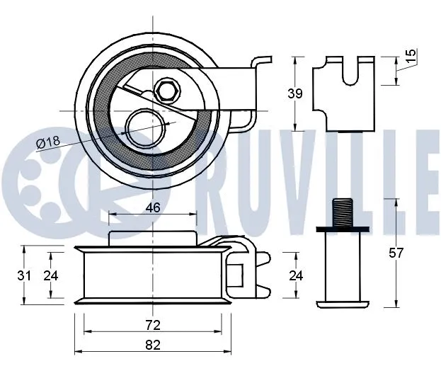 Tensioner Pulley, timing belt
