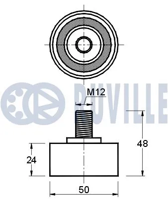 Deflection/Guide Pulley, timing belt