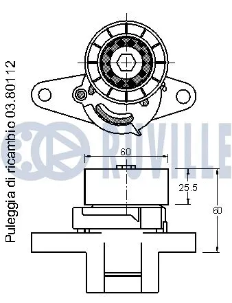 Belt Tensioner, V-ribbed belt