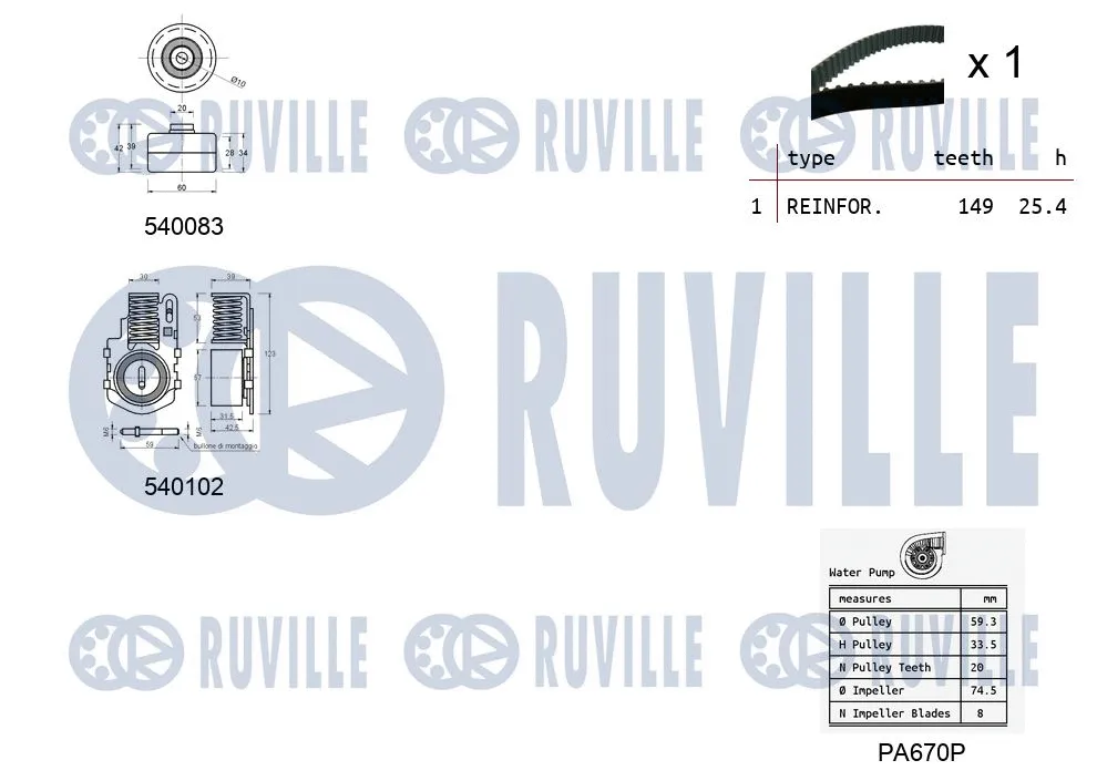 Water Pump & Timing Belt Kit