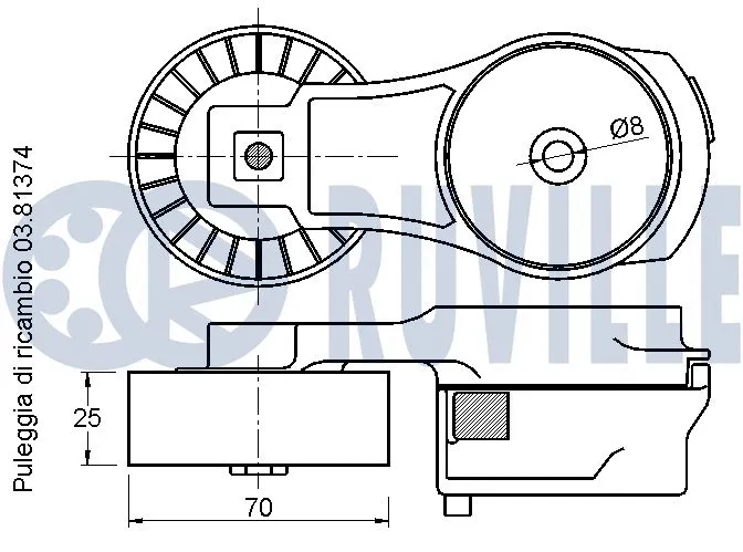 Belt Tensioner, V-ribbed belt