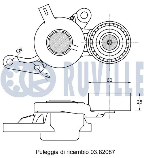 Deflection/Guide Pulley, timing belt