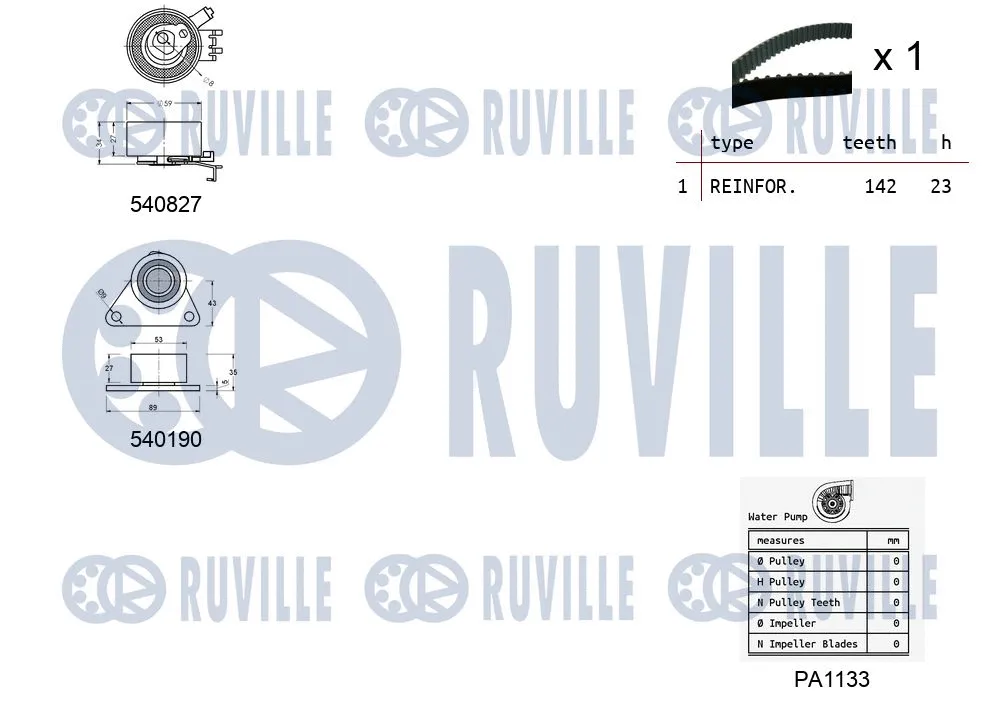 Water Pump & Timing Belt Kit