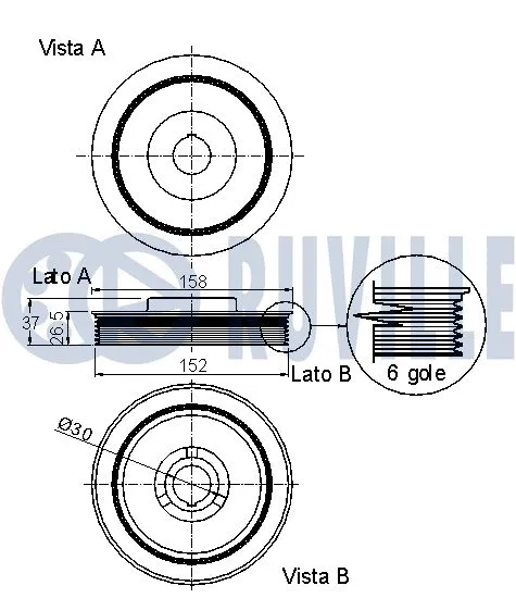 Belt Pulley, crankshaft