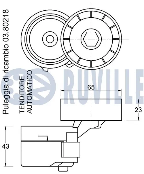Belt Tensioner, V-ribbed belt
