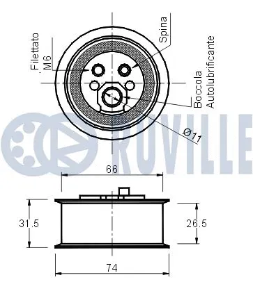 Tensioner Pulley, timing belt