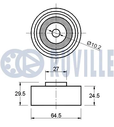 Deflection/Guide Pulley, timing belt