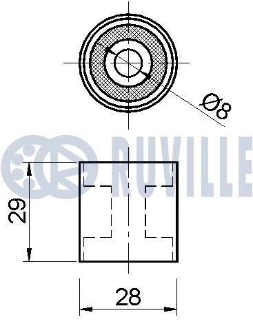 Deflection/Guide Pulley, timing belt