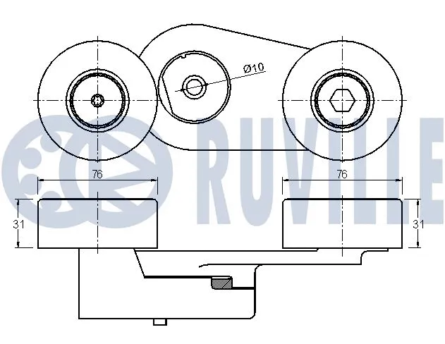 Belt Tensioner, V-ribbed belt