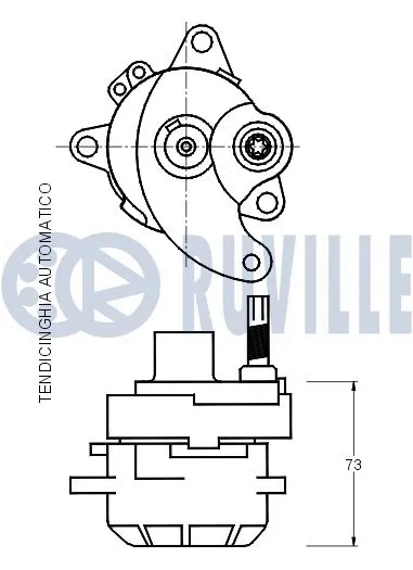 Belt Tensioner, V-ribbed belt