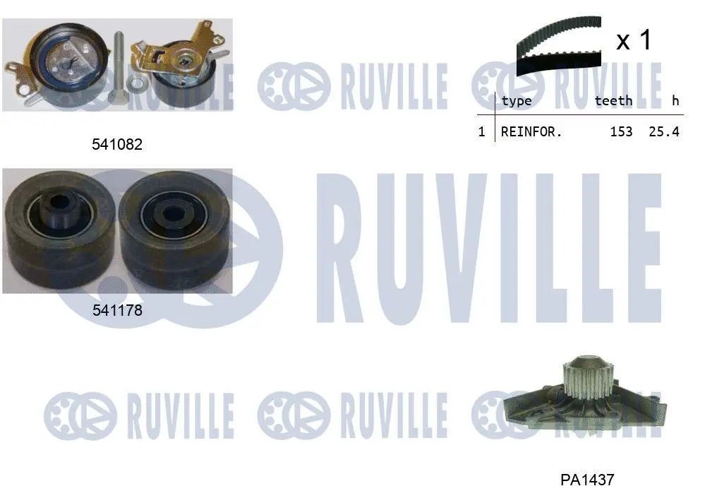 Water Pump & Timing Belt Kit (5501451)