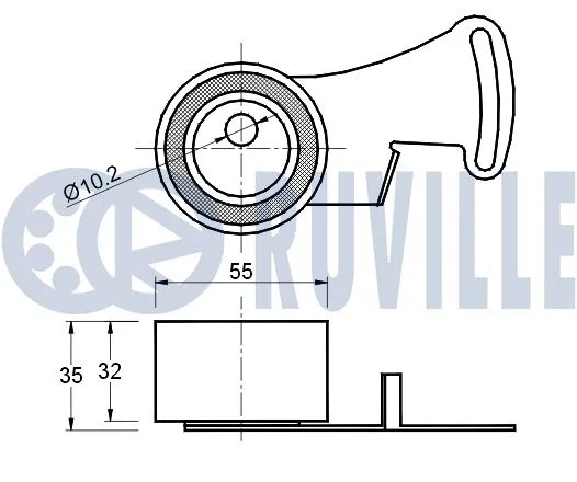 Tensioner Pulley, timing belt