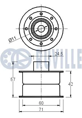 Deflection/Guide Pulley, timing belt
