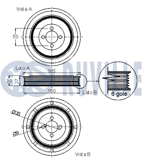 Belt Pulley, crankshaft