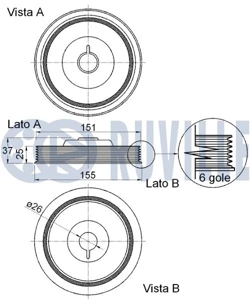 Belt Pulley, crankshaft