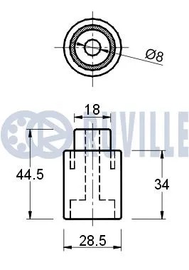Deflection/Guide Pulley, timing belt