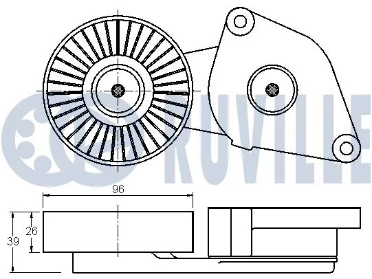 Belt Tensioner, V-ribbed belt
