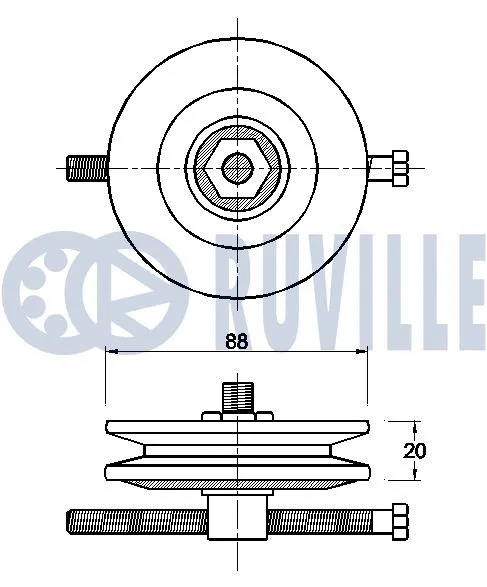 Belt Tensioner, V-ribbed belt