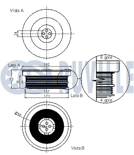 Belt Pulley, crankshaft