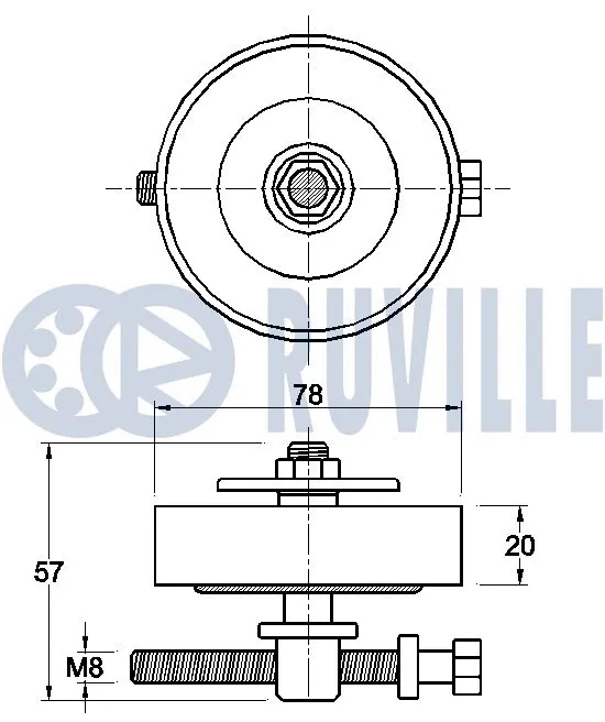 Belt Tensioner, V-ribbed belt