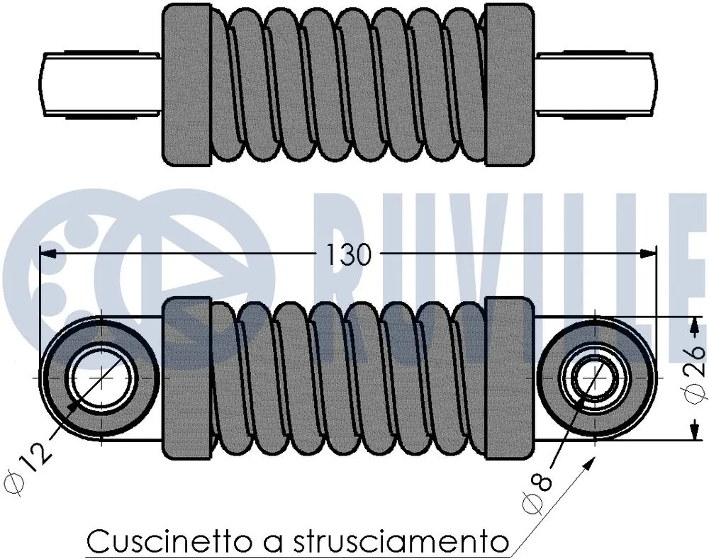 Vibration Damper, V-ribbed belt