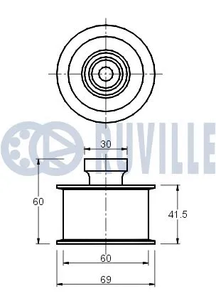 Deflection/Guide Pulley, timing belt